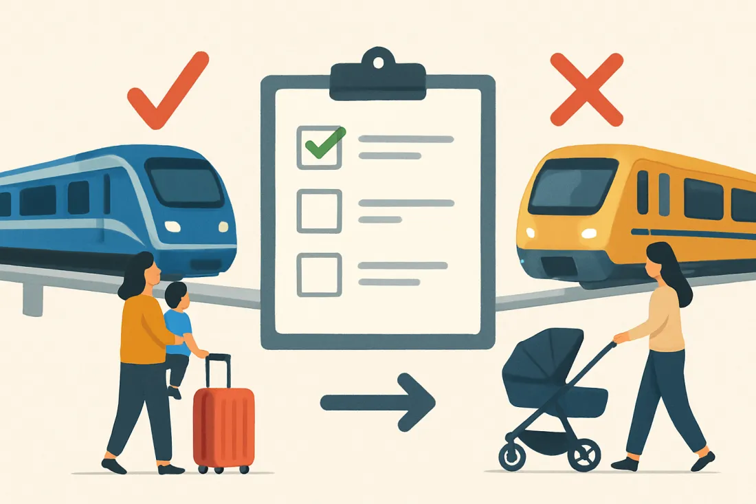 Arex express vs all stop with kids: practical checklist before acting