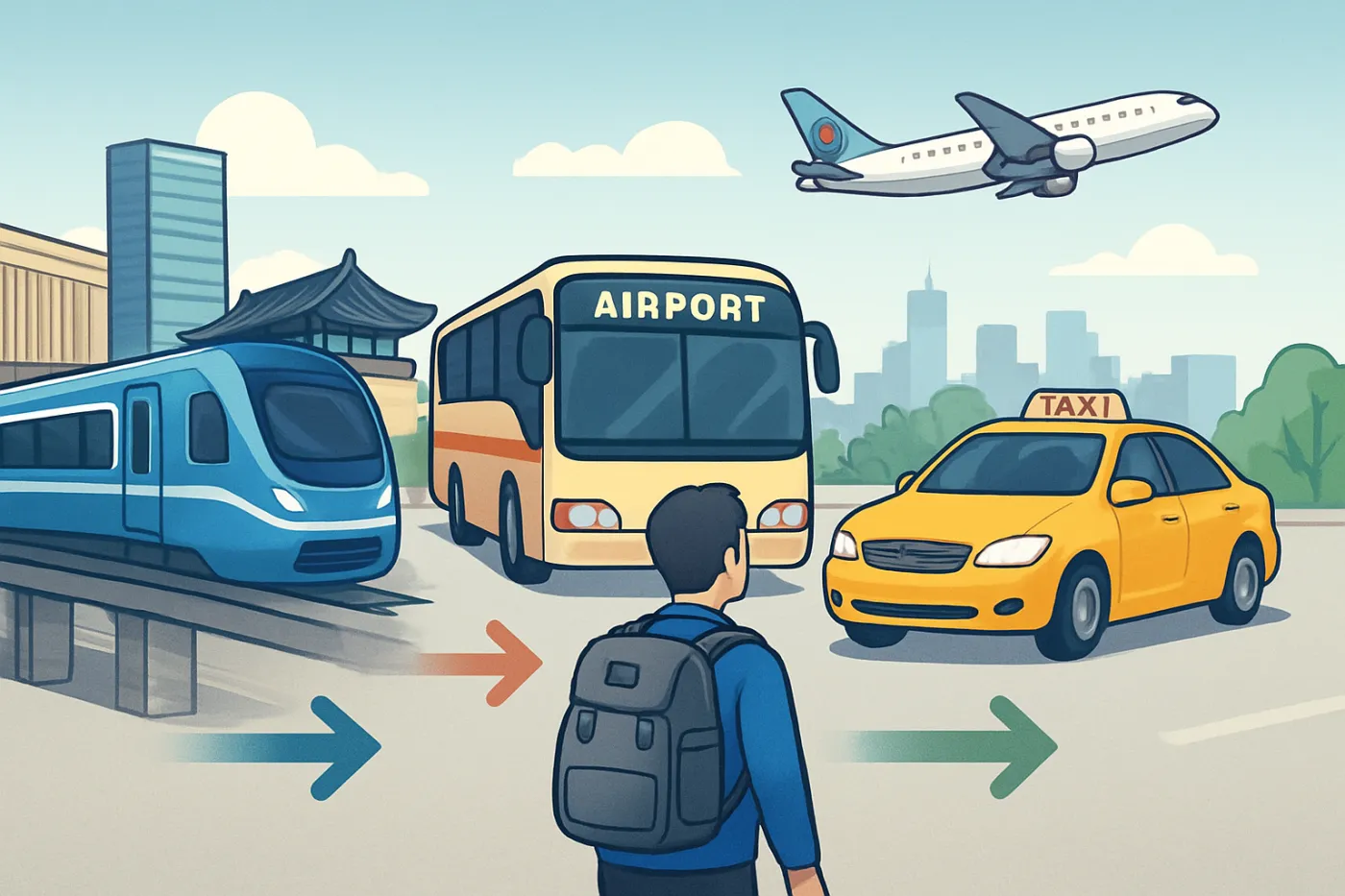 Arex vs airport bus vs taxi incheon to seoul: practical guide illustration