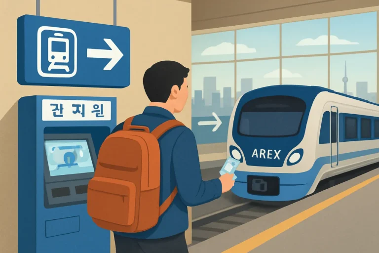 Arex incheon airport to seoul first time: practical guide illustration