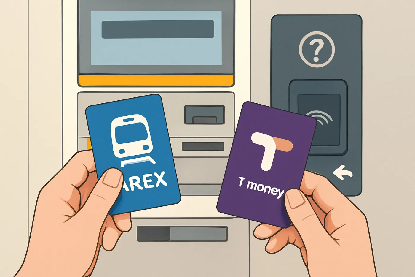 Arex pass and t-money card: practical guide illustration