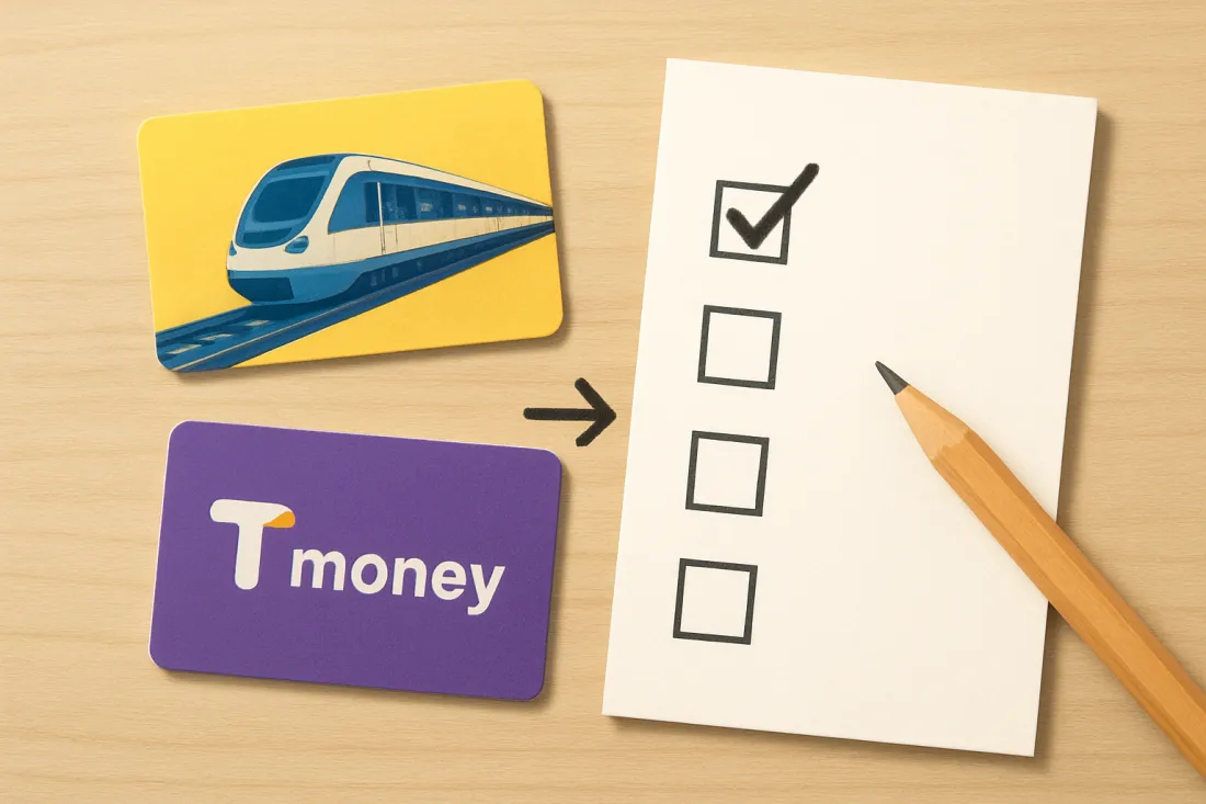 Arex pass and t-money card: practical checklist before acting