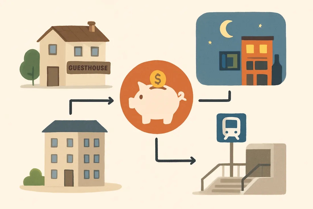 Best area to stay in seoul on a budget: diagram of key elements