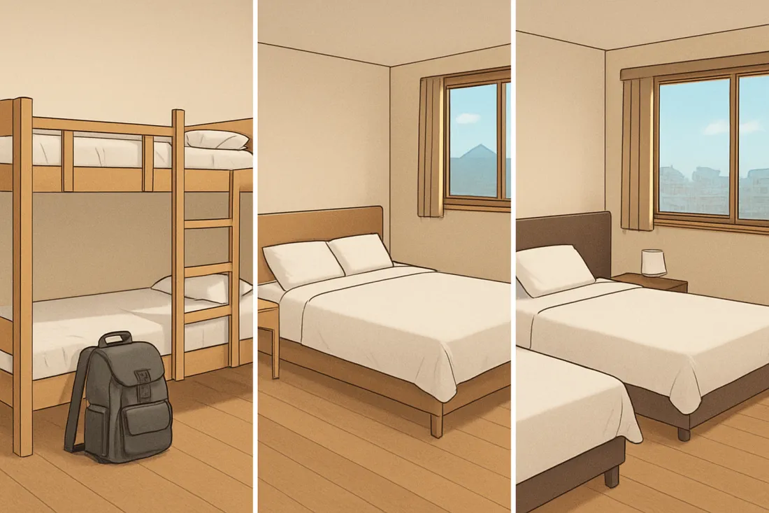South korea budget accommodation cost: visual comparison of options