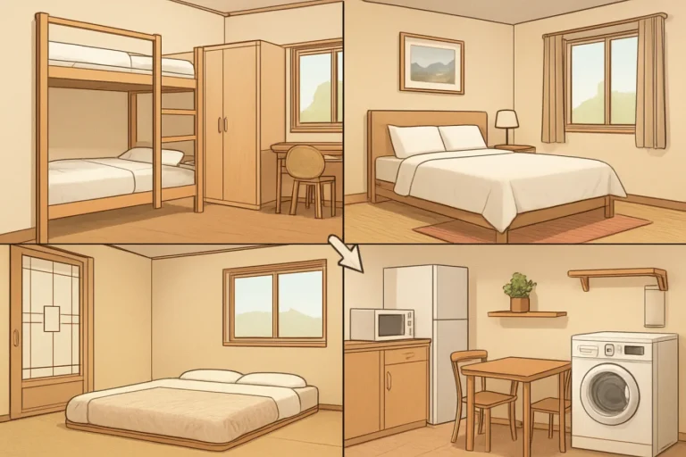 Seoul guesthouse room types and amenities: practical guide illustration