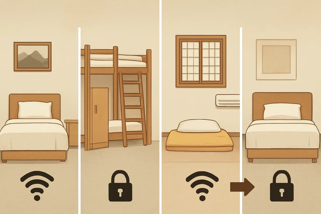 How to choose a guesthouse in korea: visual comparison of options