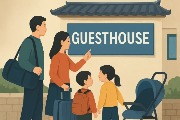 Family accommodation korea budget: practical guide illustration