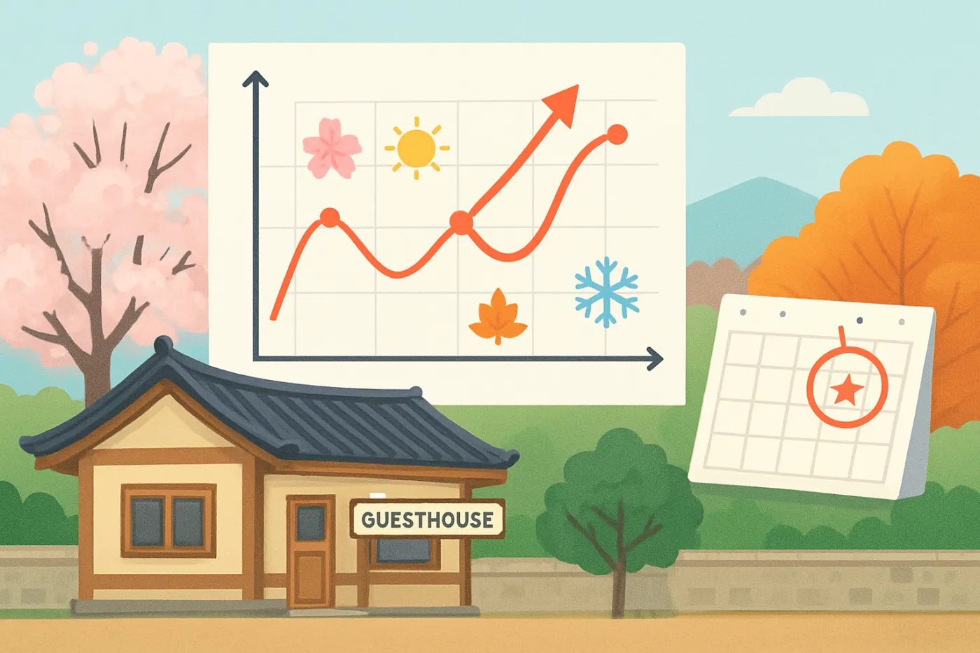 Korea accommodation prices by season: practical guide illustration
